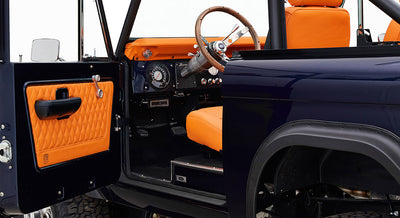1974 Classic Ford Broncos Coyote Series Alys Beach with Orange Interior and black soft top