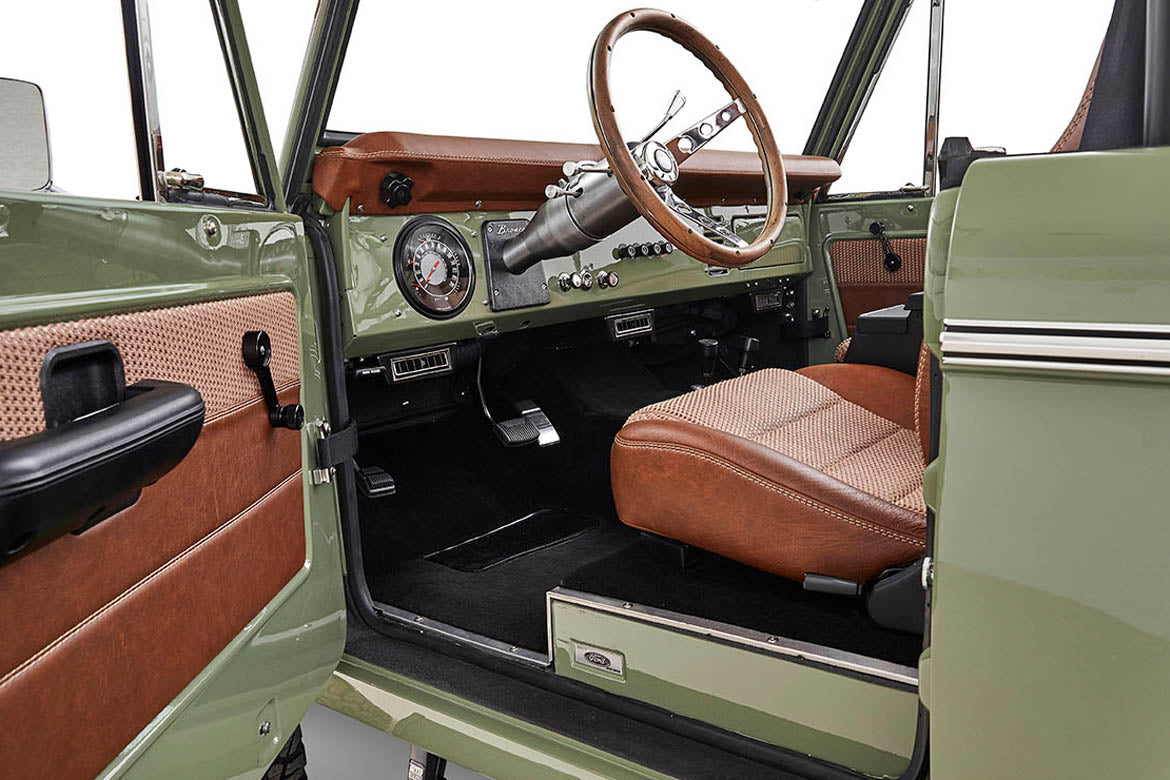 Classic Ford Bronco interior