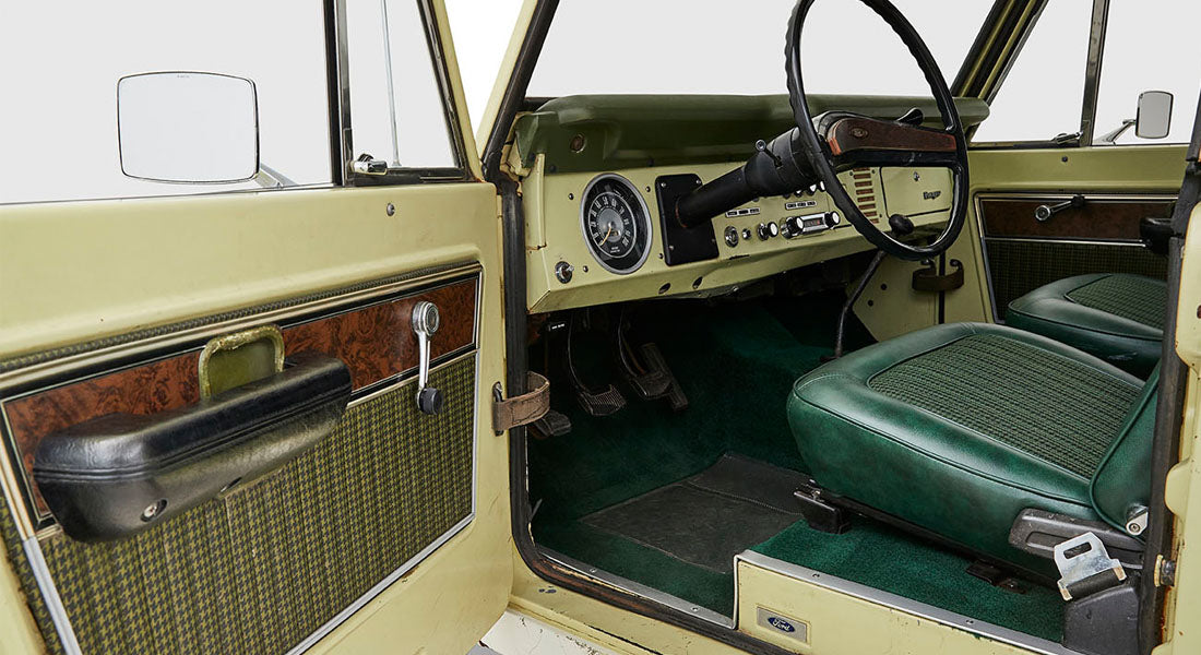 Classic Ford Bronco interior
