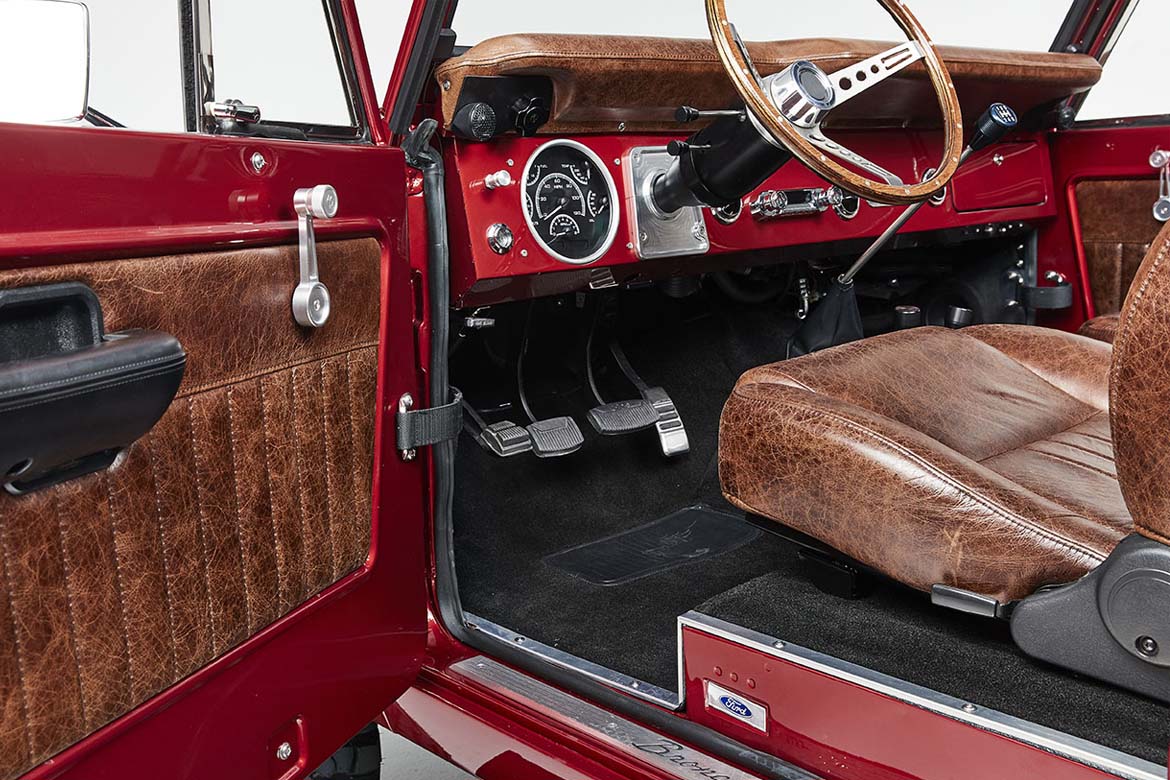Classic Ford Bronco interior