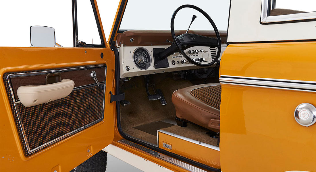 Classic Ford Bronco interior