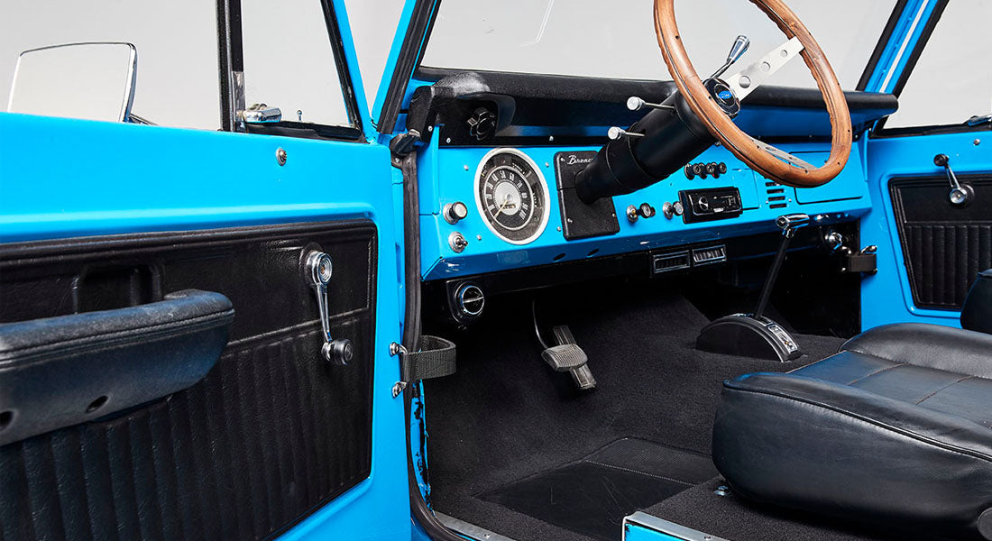 Classic Ford Bronco interior