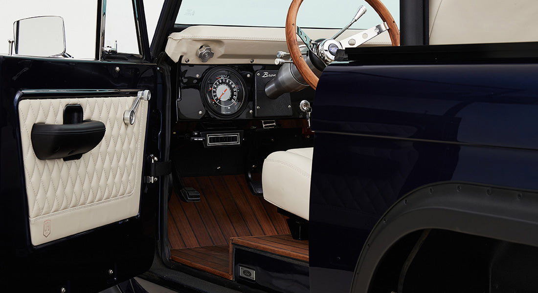 Classic Ford Bronco interior