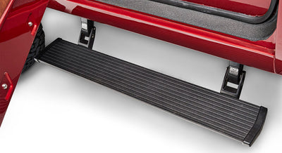 Black classic Ford Bronco door running board with suport brackets