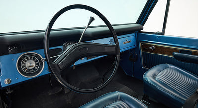 Ford Bronco Restored 1976 Brittany Blue 302 v8 with White Hard Top