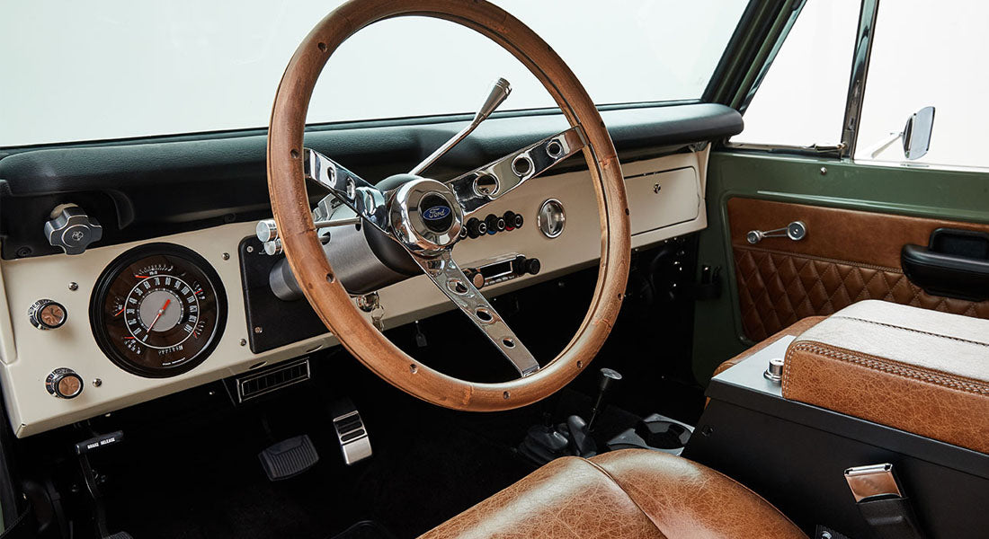 Classic Ford Bronco dashboard