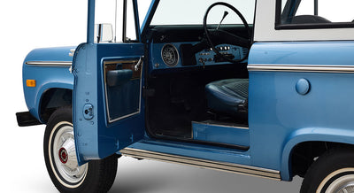 Ford Bronco Restored 1976 Brittany Blue 302 v8 with White Hard Top