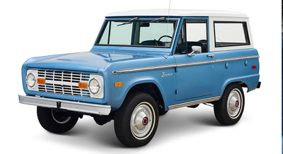 Classic Ford Bronco front driver-side view