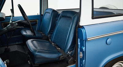 Ford Bronco Restored 1976 Brittany Blue 302 v8 with White Hard Top