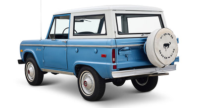 Ford Bronco Restored 1976 Brittany Blue 302 v8 with White Hard Top