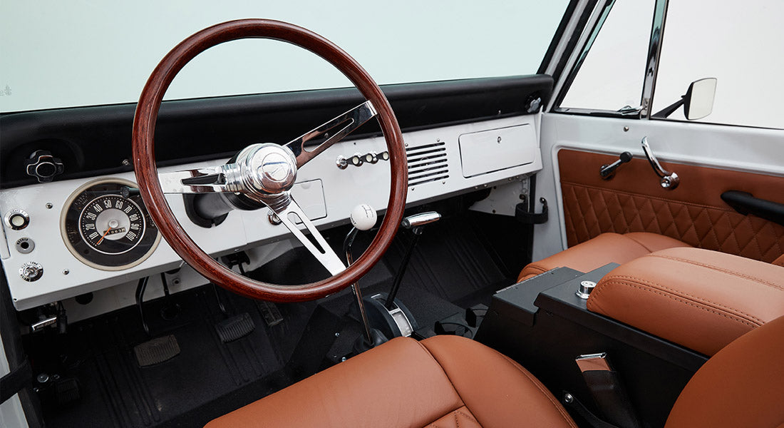 Classic Ford Bronco dashboard