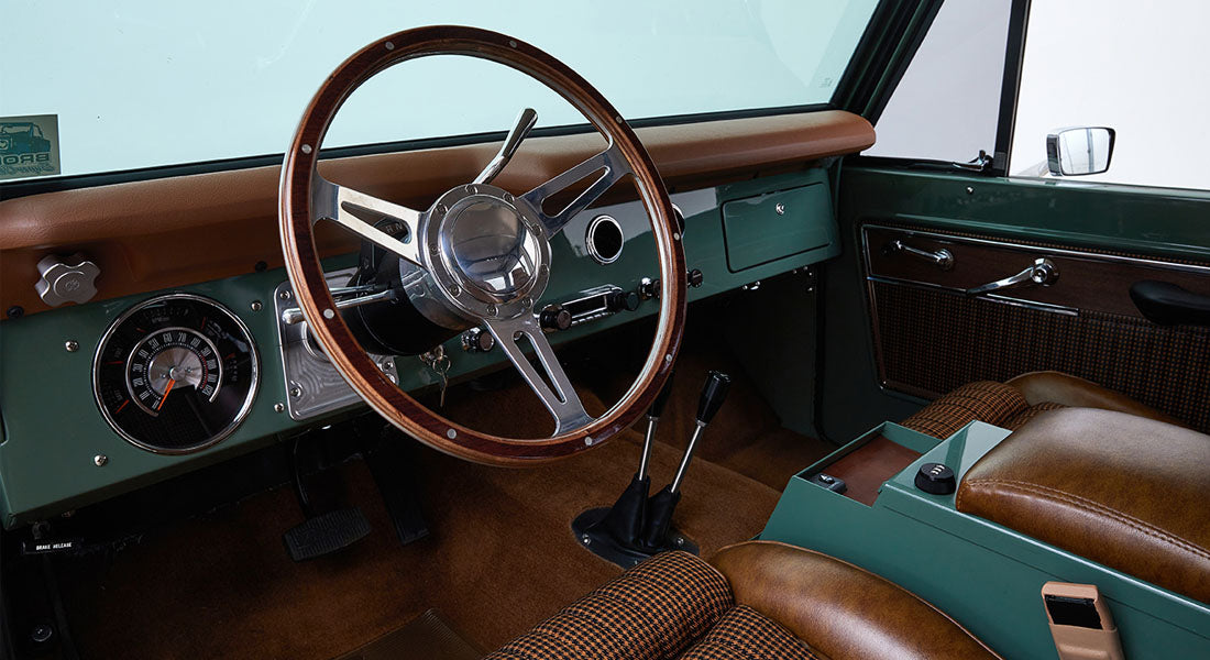 Classic Ford Bronco dashboard