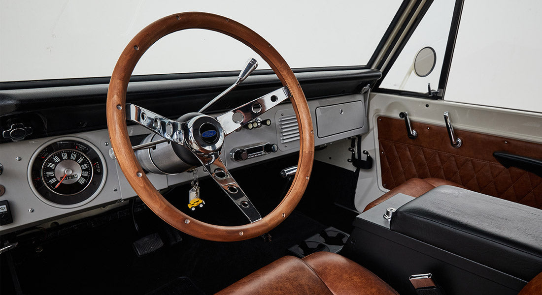 Classic Ford Bronco dashboard