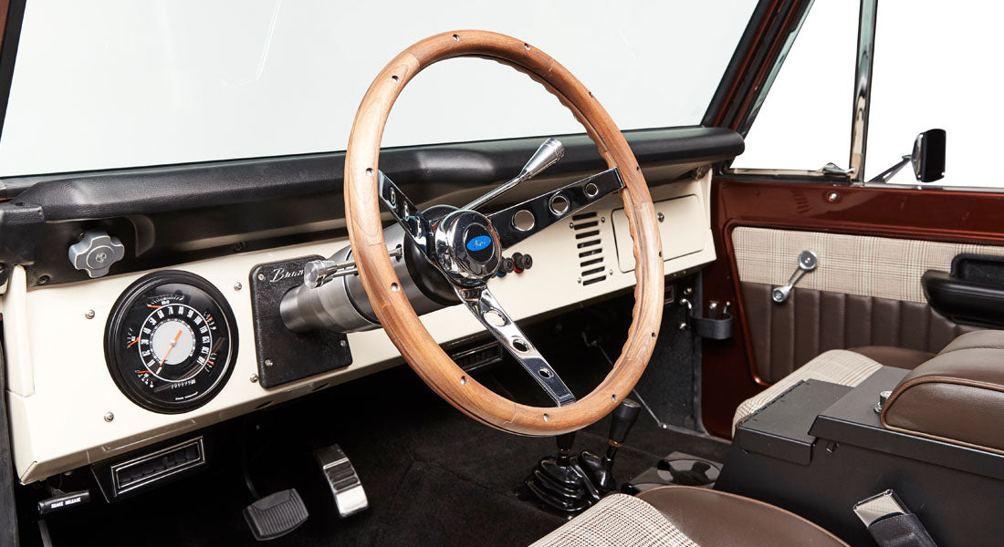 Classic Ford Bronco dashboard