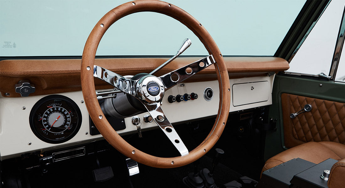 Classic Ford Bronco dashboard