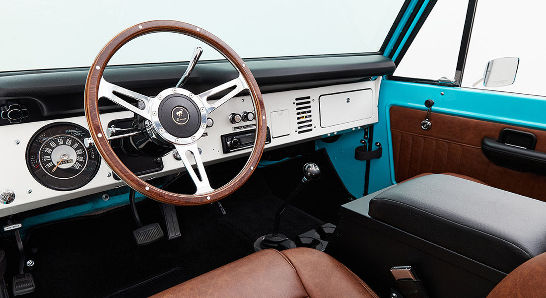 Classic Ford Bronco dashboard