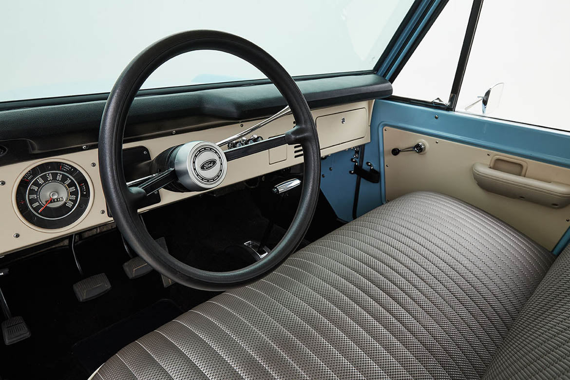 Classic Ford Bronco dashboard