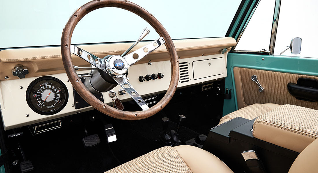 Classic Ford Bronco dashboard