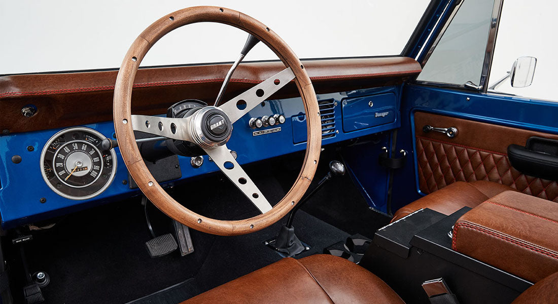 Classic Ford Bronco dashboard