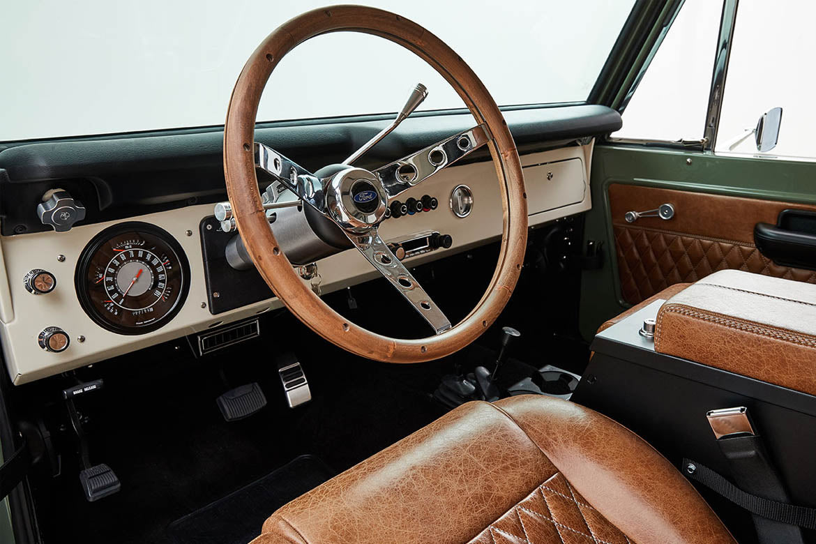 Classic Ford Bronco dashboard
