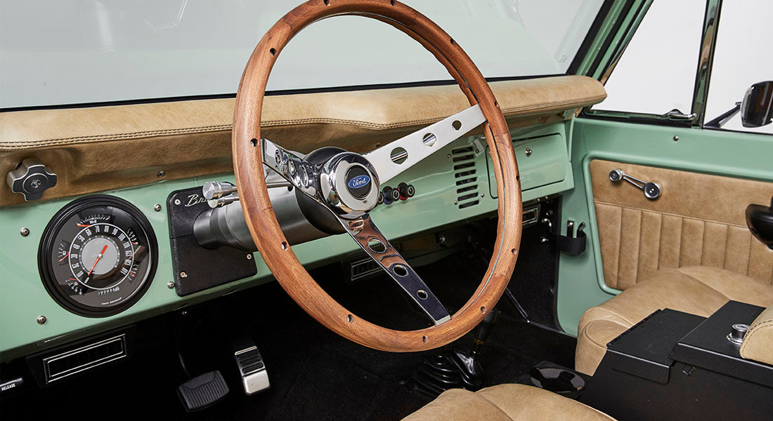 Classic Ford Bronco dashboard