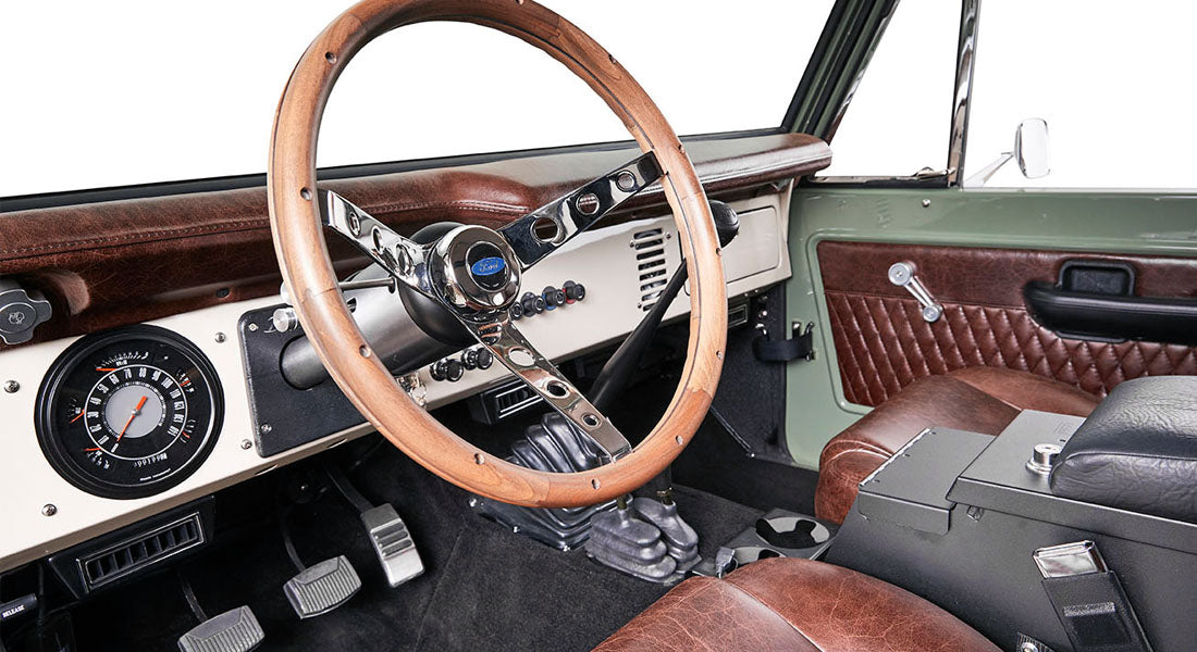 Classic Ford Bronco dashboard