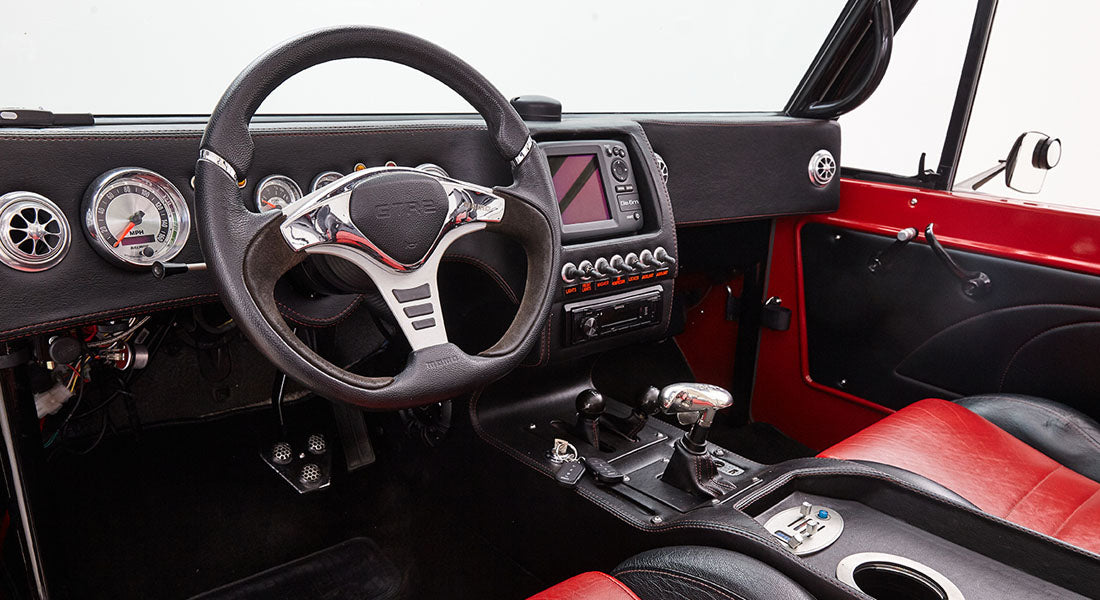 Classic Ford Bronco dashboard