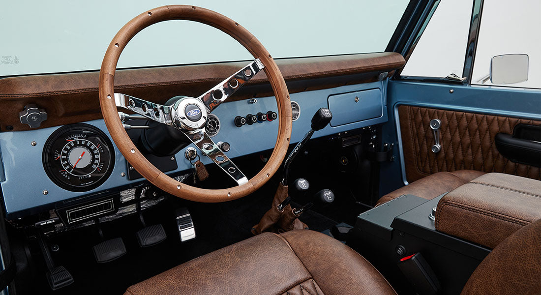 Classic Ford Bronco dashboard