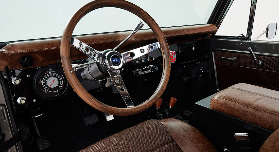 Classic Ford Bronco dashboard