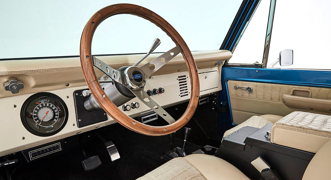Classic Ford Bronco dashboard