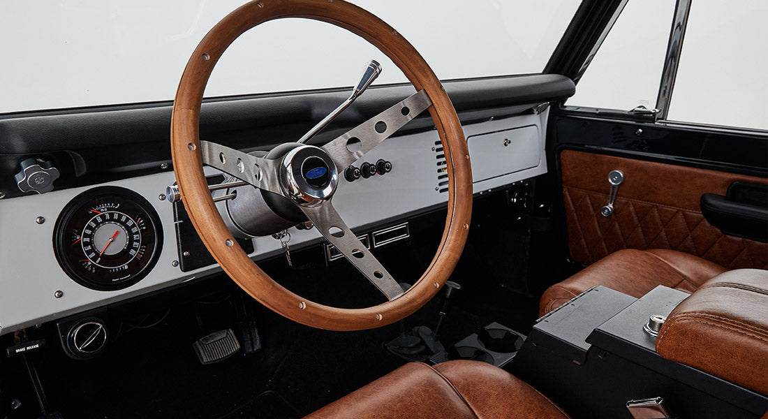 Classic Ford Bronco dashboard