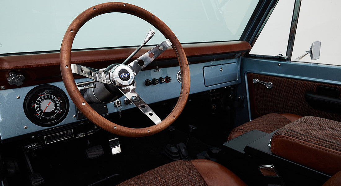 Classic Ford Bronco dashboard