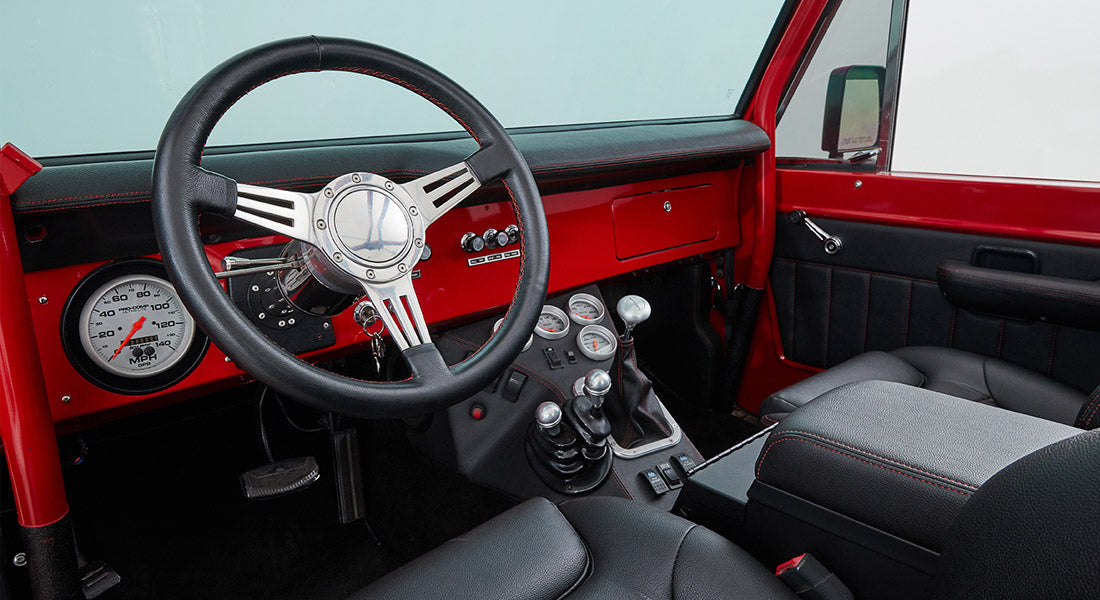 Classic Ford Bronco dashboard