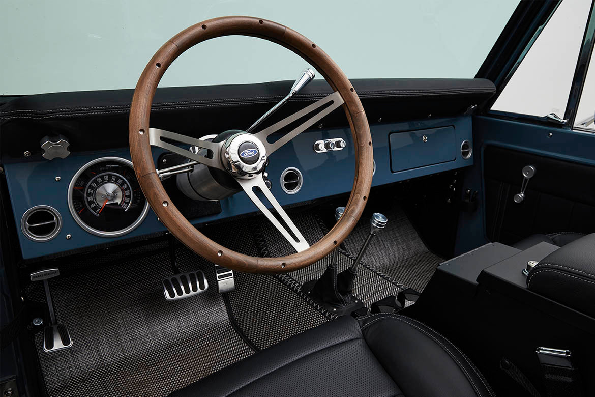 Classic Ford Bronco dashboard