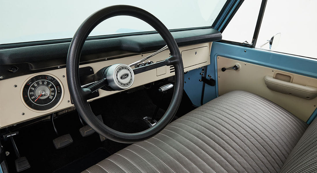 Classic Ford Bronco dashboard