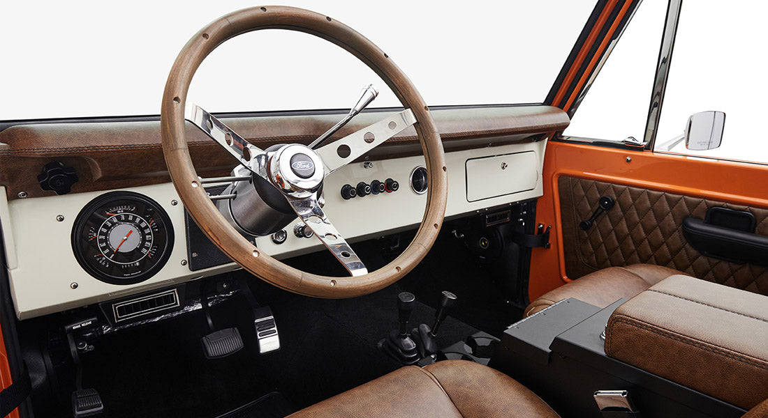 Classic Ford Bronco dashboard