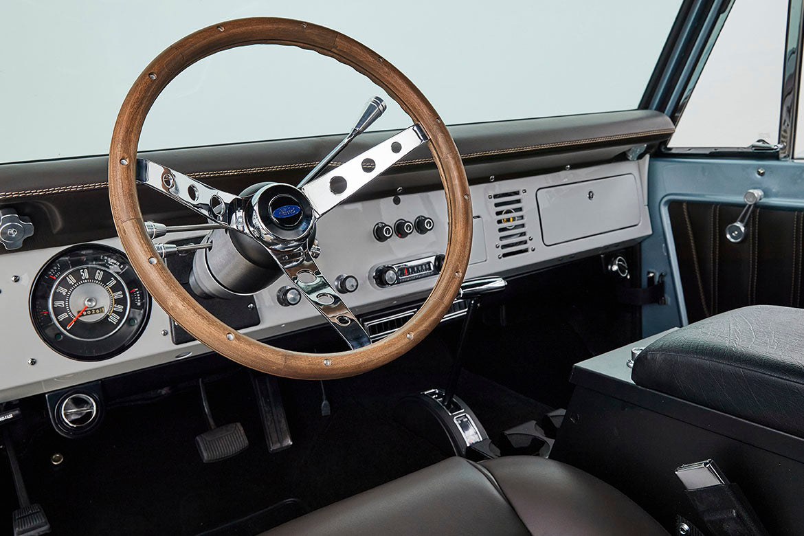 Classic Ford Bronco dashboard