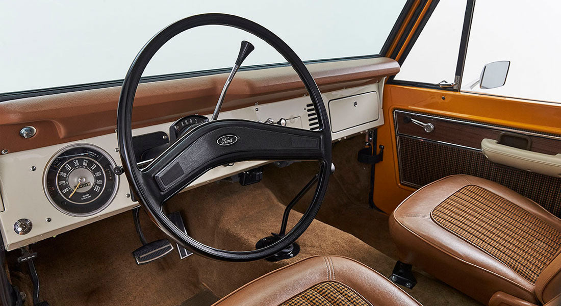 Classic Ford Bronco dashboard