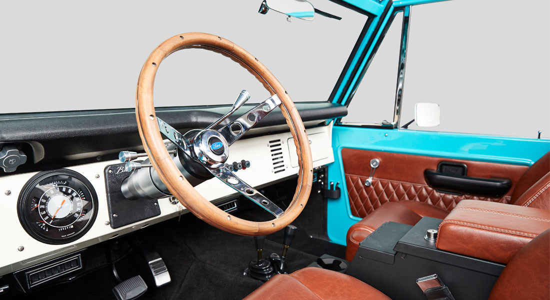 Classic Ford Bronco dashboard