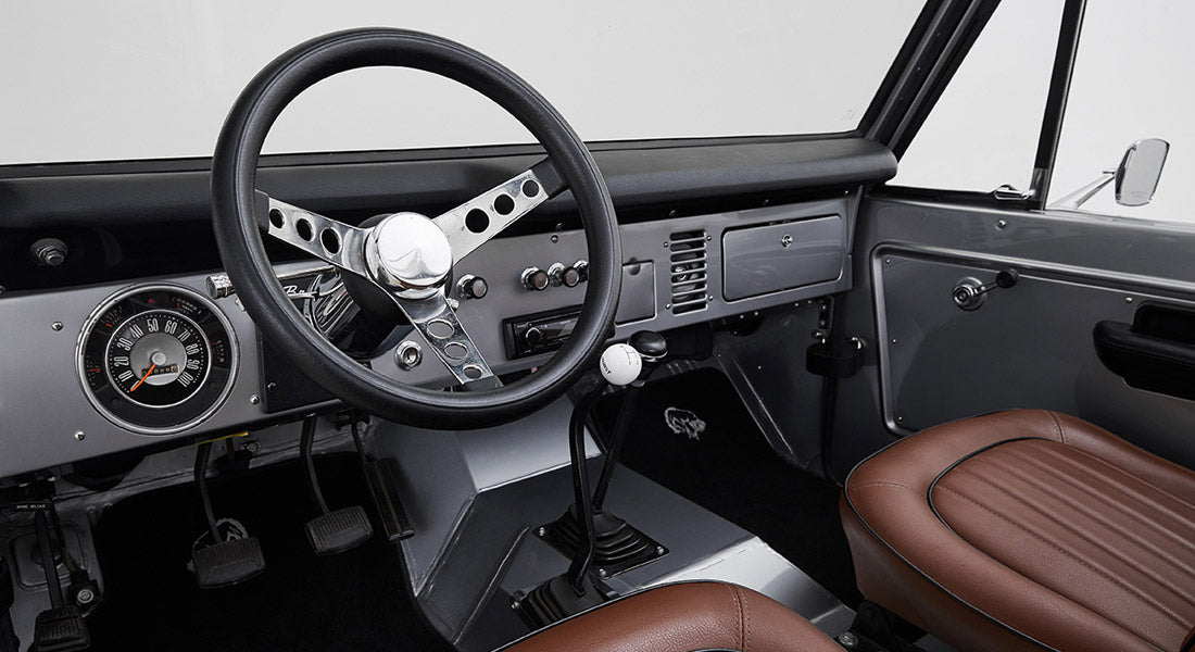 Classic Ford Bronco dashboard