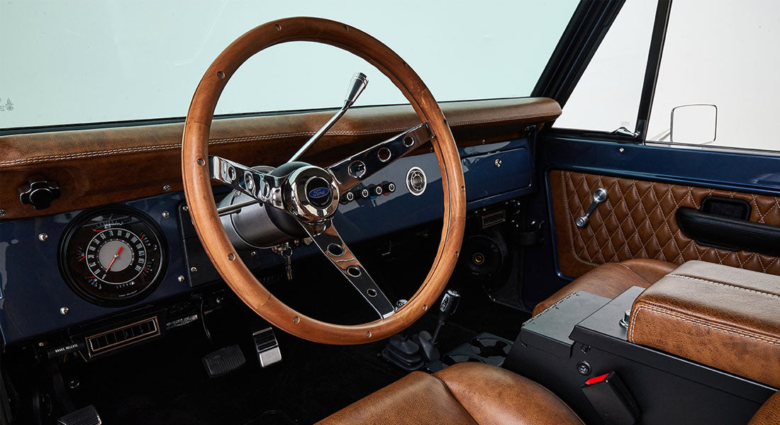 Classic Ford Bronco dashboard