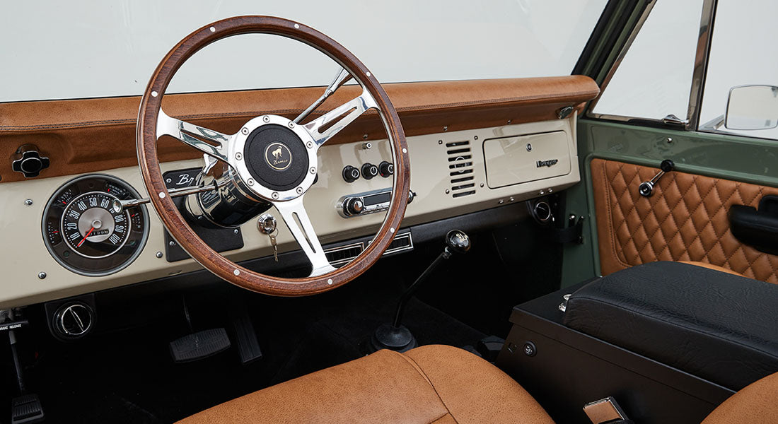 Classic Ford Bronco dashboard