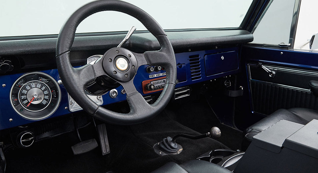 Classic Ford Bronco dashboard