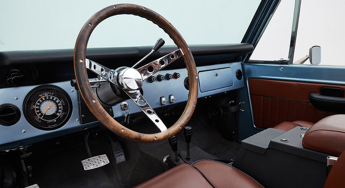 Classic Ford Bronco dashboard