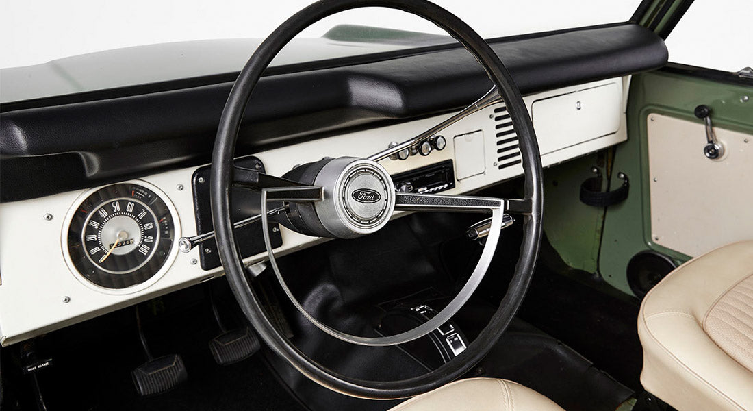 Classic Ford Bronco dashboard