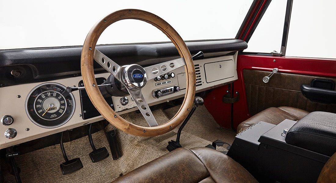 Classic Ford Bronco dashboard
