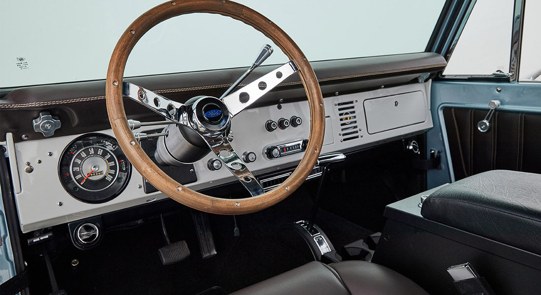 Classic Ford Bronco dashboard