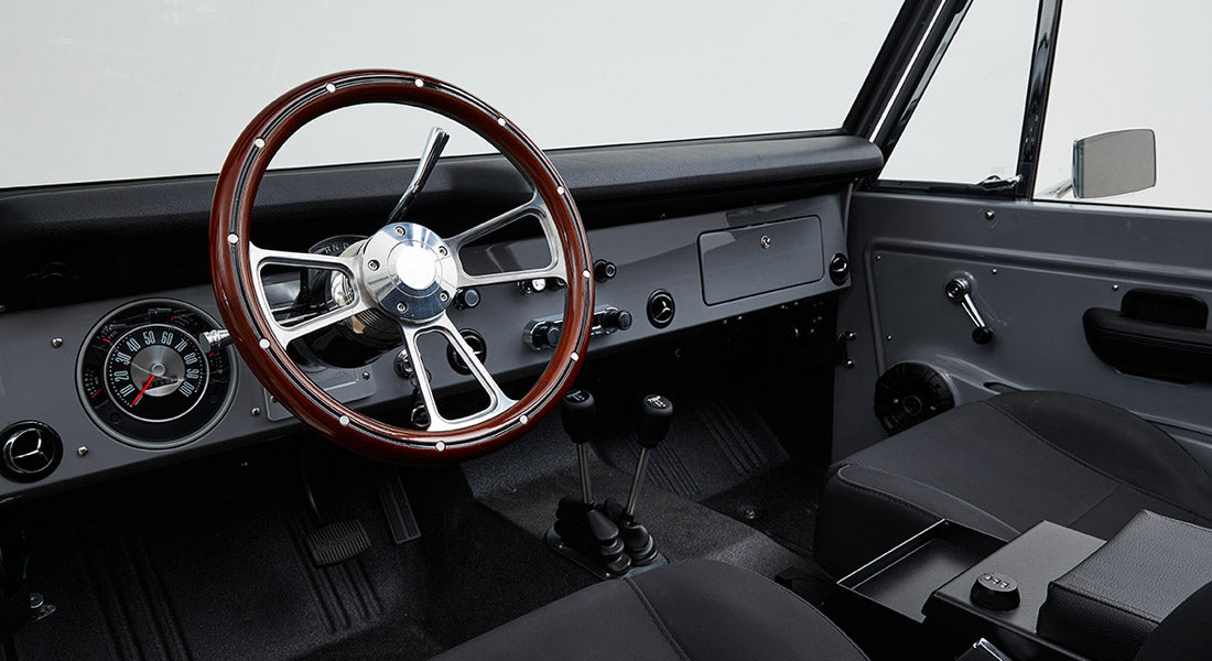 Classic Ford Bronco dashboard