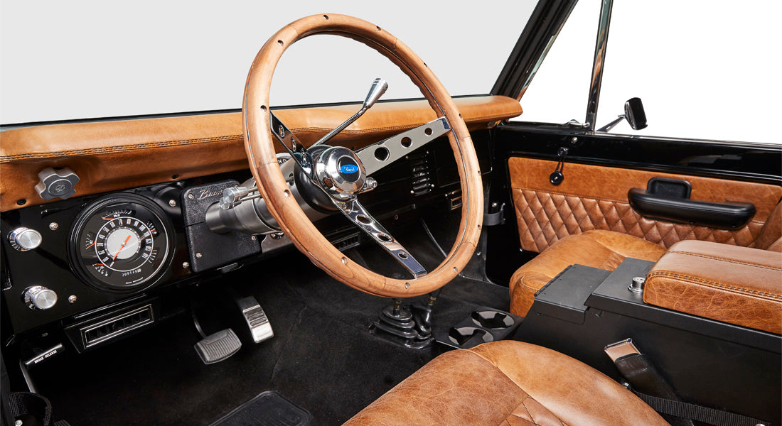 Classic Ford Bronco dashboard