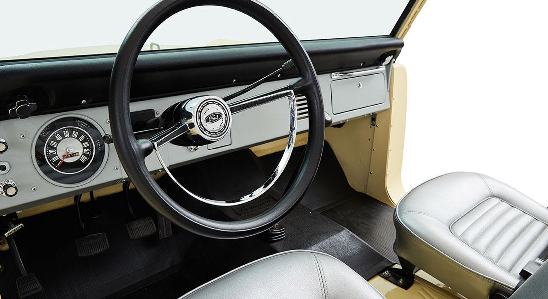 Classic Ford Bronco dashboard